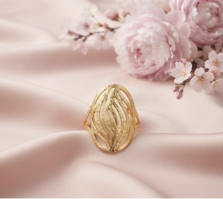 Elegant Floral Statement Ring
